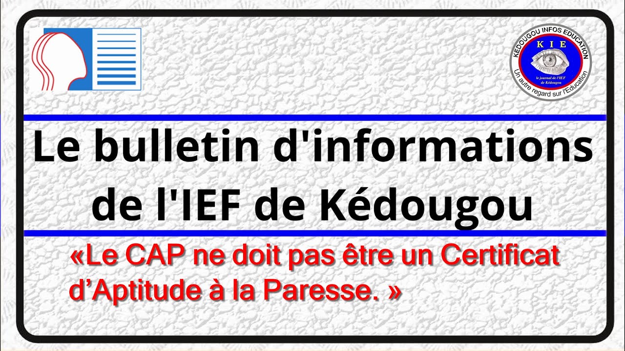 #Kédougou : «Le CAP ne doit pas être un Certificat d’Aptitude à la Paresse. »