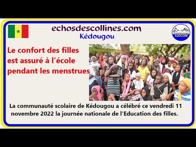 #Kédougou : Le #confort des #filles est assuré à l’école pendant les #menstrues