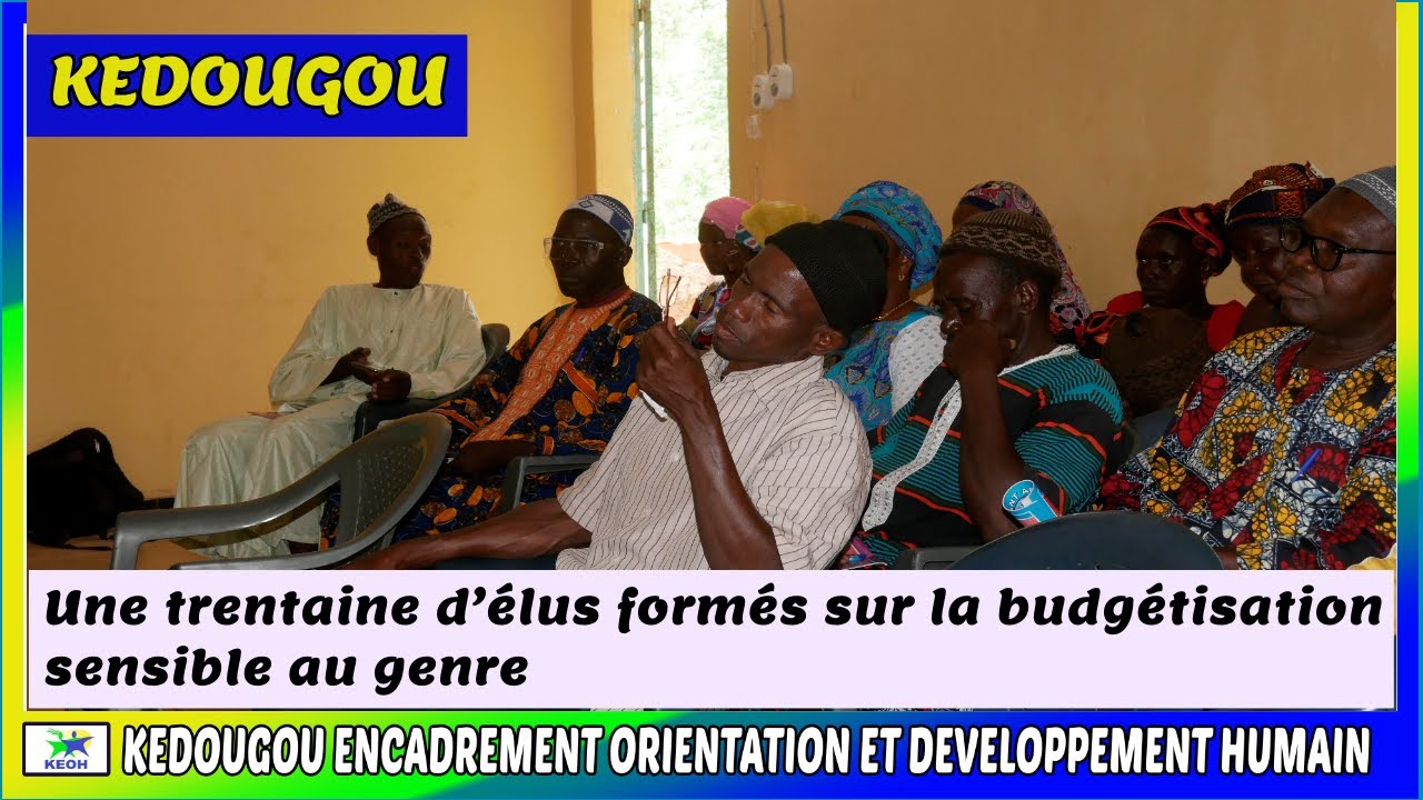 Kédougou : une trentaine d’élus formés sur la budgétisation sensible au genre