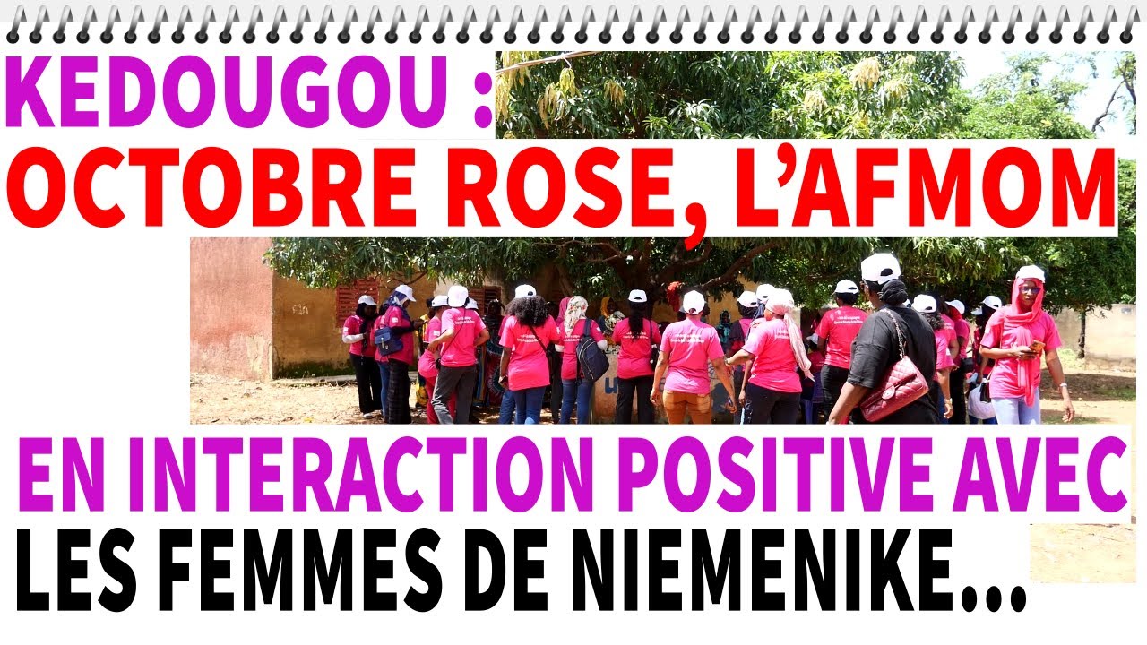 Octobre rose, l’AFMOM en interaction positive avec les femmes de Niéméniké